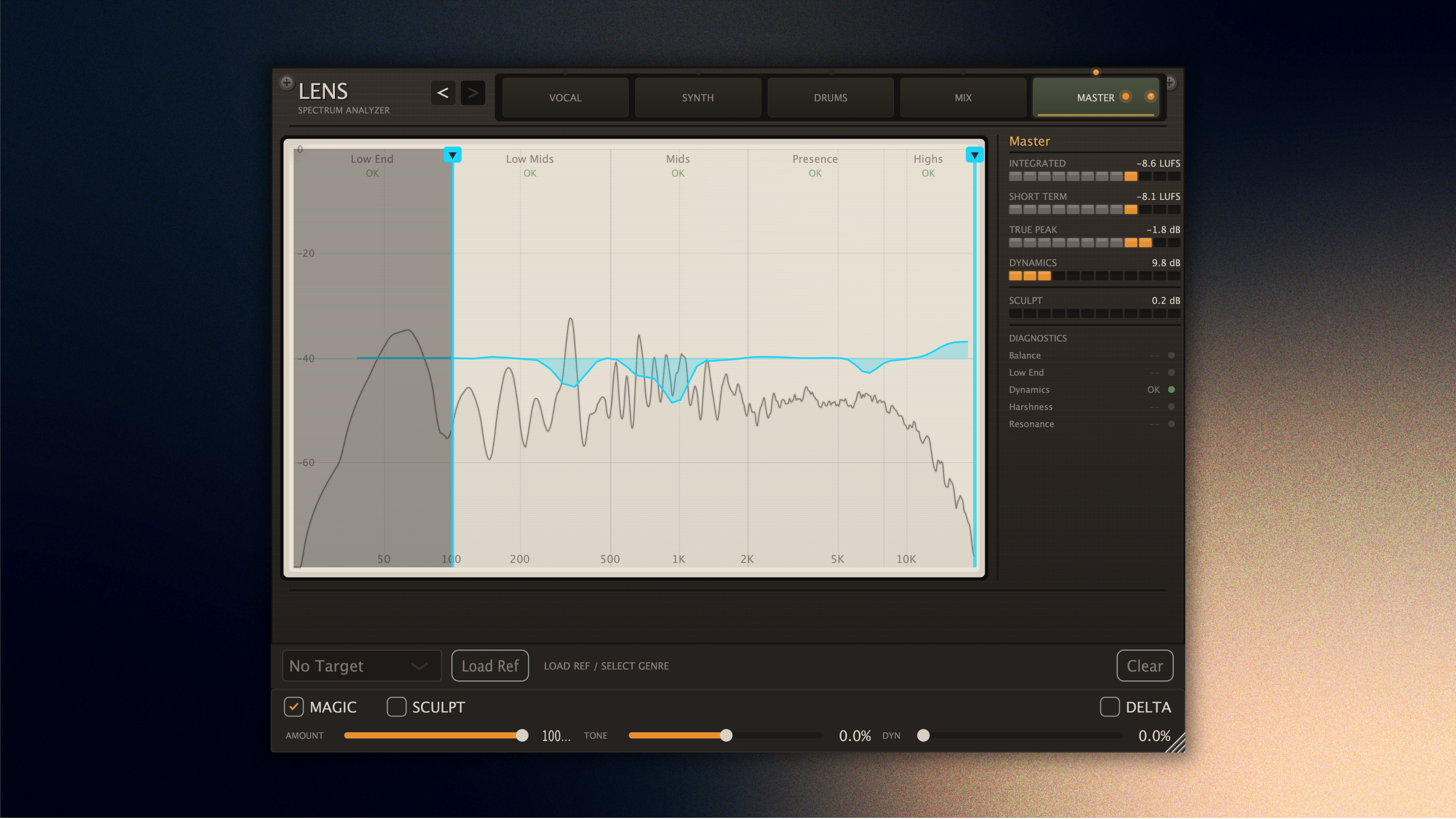 Lens — Audio Spectral Analyzer Plugin