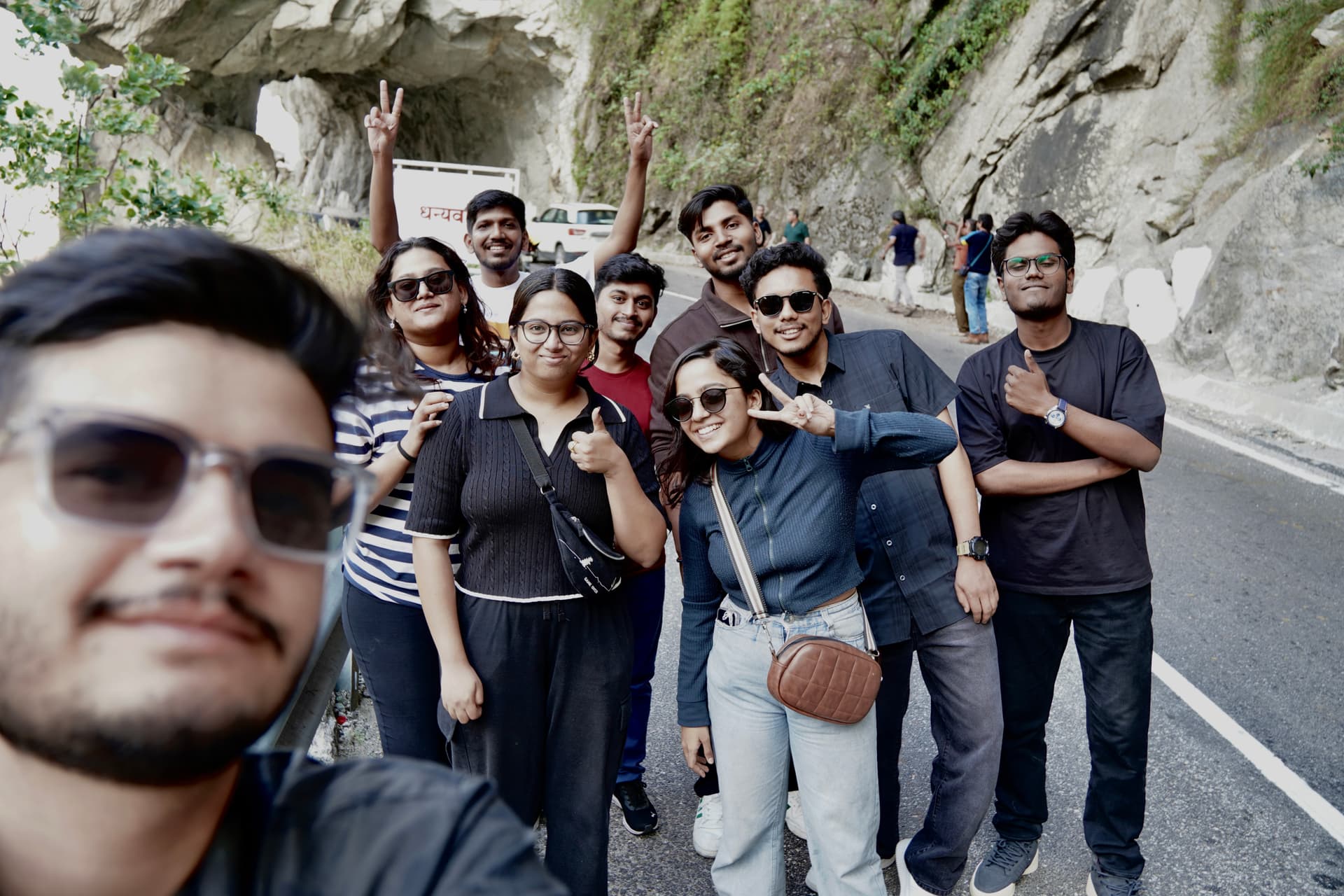 A moment of rest and reflection on the road between Shimla and Sangla.