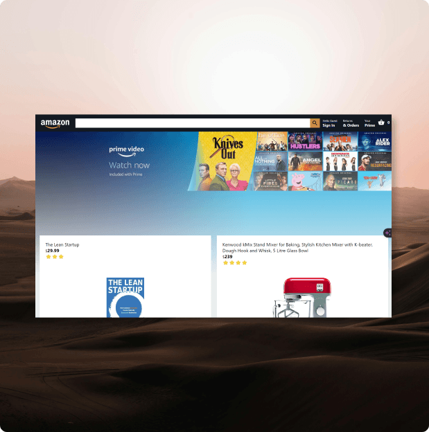 Showcase of Amazon Clone